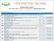 Tablet Screenshot of diskuze.detske-tabory.info